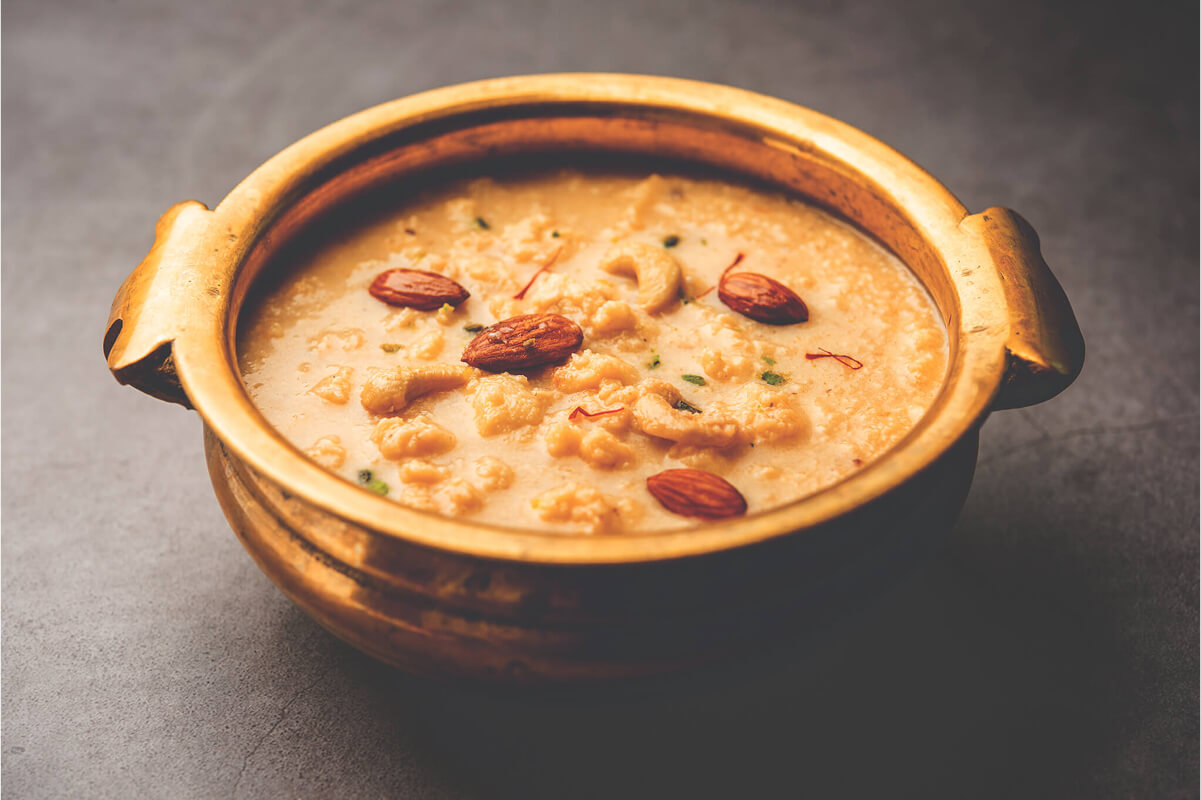 Tasty Jaggery Kheer with Vishnu Bhog Rice
