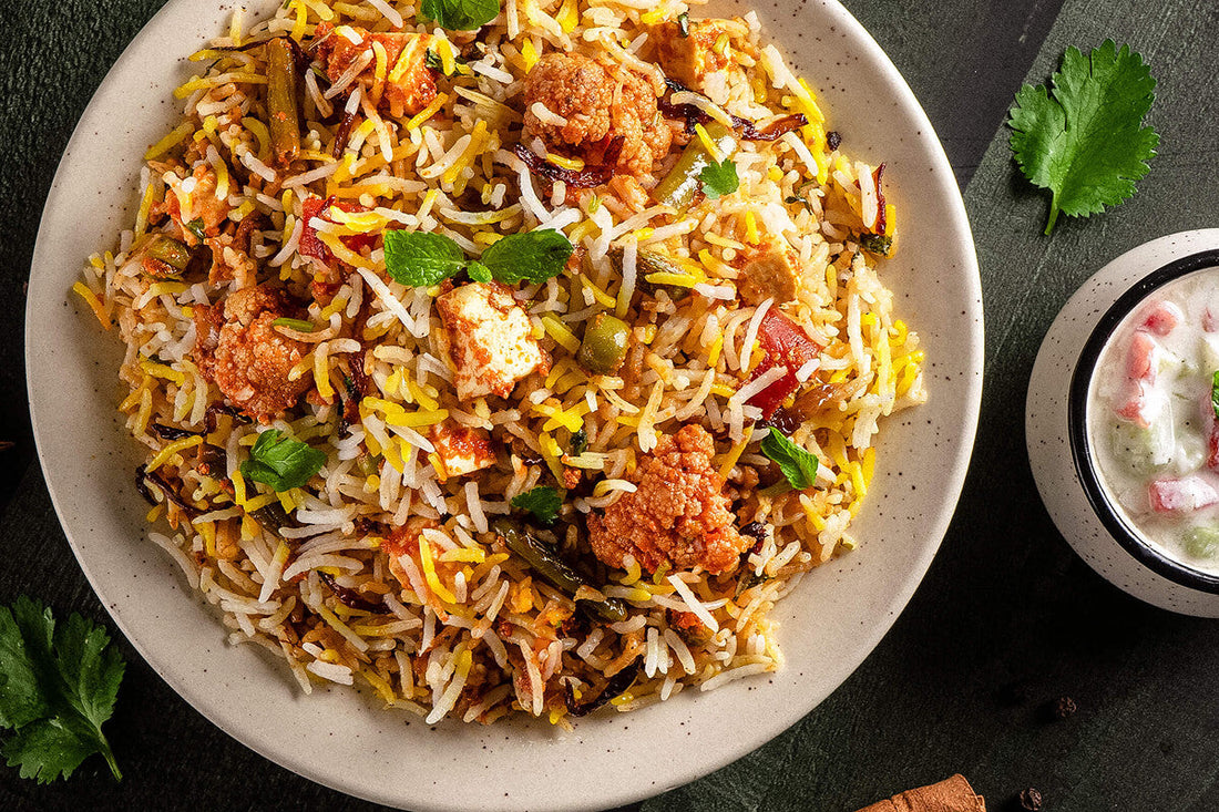 Veg Dum Biryani with Chinnor Rice